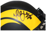 Marshall Faulk Autographed Los Angeles Rams Eclipse Mini Helmet BAS 40156