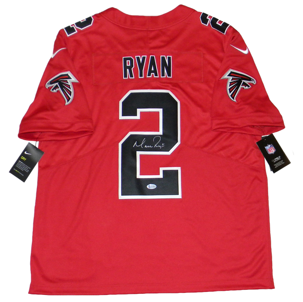 MATT RYAN AUTOGRAPHED ATLANTA FALCONS COLOR RUSH NIKE LIMITED JERSEY BECKETT