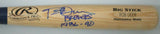 Brewers ROB DEER Signed Blonde Name ENGRAVED Rawlings Big Stick Bat AUTO
