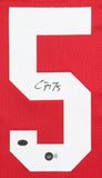 Christian McCaffrey Signed Stanford Cardinal Jersey (Beckett) 49ers All Pro R.B.