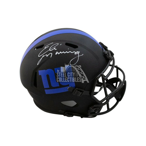 Eli Manning Autographed Giants Eclipse Replica Full-Size Helmet - Fanatics