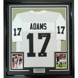 Framed Autographed/Signed Davante Adams 35x39 Las Vegas White Jersey COA