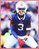 Damar Hamlin Signed 35x43 Framed Buffalo Bills Jersey Display (Beckett) Safety