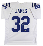 Edgerrin James Authentic Signed White Pro Style Jersey Autographed BAS Witnessed