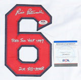 Rico Petrocelli Signed Boston Red Sox Jersey (PSA COA) 1967 & 1975 World Series