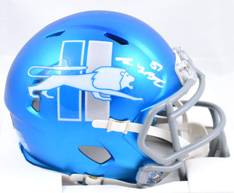 Sam LaPorta Signed Detroit Lions Alternate 2023 Speed Mini Helmet - Beckett W
