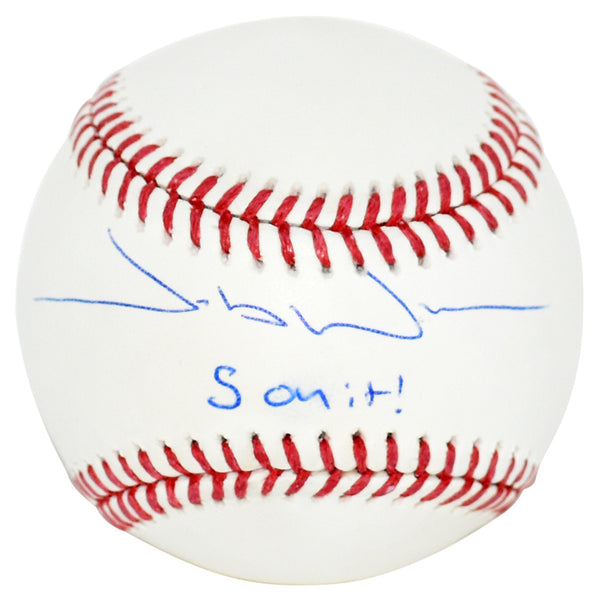 JACOB WILSON SIGNED OAKLAND ATHLETICS OFFICIAL RAWLINGS MLB BASEBALL W/ 5 ON IT