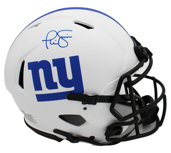 Phil Simms Signed New York Giants Speed Authenitc Lunar NFL Helmet