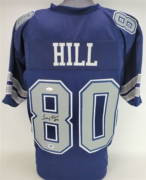 Tony Hill Signed Dallas Cowboys Jersey (JSA COA) Super Bowl XII Champion W.R.