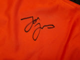 JON BONES JONES AUTOGRAPHED RED BOXING TRUNKS BECKETT BAS QR STOCK #200322