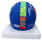 Lane Johnson Signed/Autographed Super Bowl 59 Mini Helmet Eagles PSA/DNA 193553