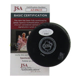 Anders Lee Signed New York Islander Logo Puck (JSA COA) Veteran N.Y. Left Winger