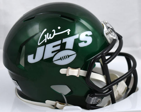 Garrett Wilson Autographed New York Jets Speed Mini Helmet - Fanatics *White