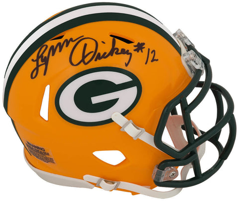 Lynn Dickey Signed Green Bay Packers Riddell Speed Mini Helmet - (SCHWARTZ COA)