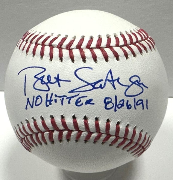Royals BRET SABERHAGEN Signed Official MLB Baseball AUTO w/ No Hitter 8/26 - BAS