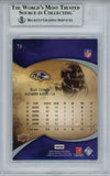 Ray Lewis Autographed 2009 Upper Deck Icon #73 Trading Card Beckett Slab 35225