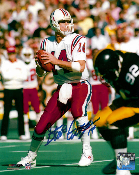 Steve Grogan New England Patriots Signed 16x20 Photo Patriots Alumni COA