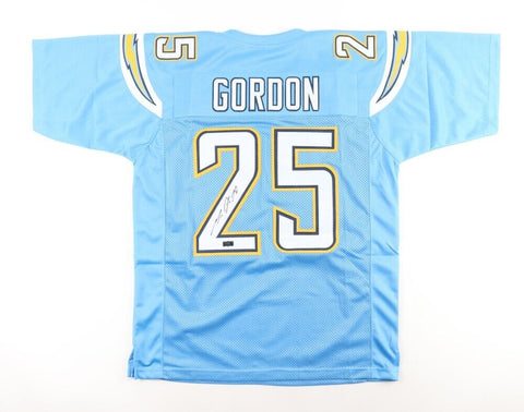 Melvin Gordon Signed San Diego Chargers Jersey (Player Hologram) 2xPro Bowl R.B.
