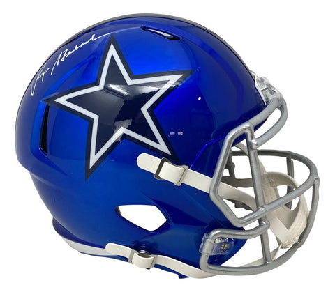 Roger Staubach Signed Dallas Cowboys Full Size Flash Replica Speed Helmet BAS