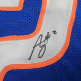 Autographed/Signed Ashton Jeanty Boise State Blue College Jersey Beckett BAS COA