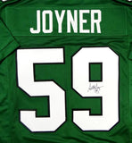 Seth Joyner Autographed Green Pro Style Jersey- JSA W Auth *9