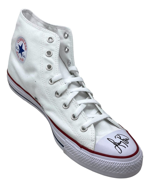 Larry Bird Boston Celtics Signed Left White Chuck Taylor Basketball Shoe PSA ITP