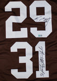 Frank Minnifield & Hanford Dixon Signed Cleveland Browns Dawg Pound Jersey /GTSM