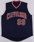 Charlie Sheen Signed "Major League" Cleveland Indians Jersey (Beckett)