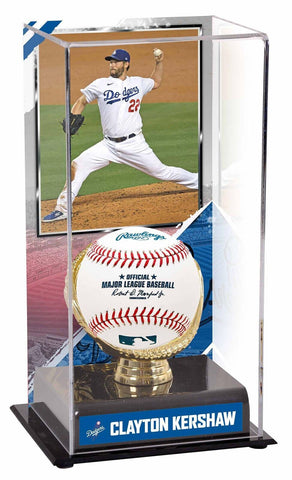 Clayton Kershaw Los Angeles Dodgers Gold Glove Display Case with Image