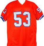 Bill Romanowski Autographed Pro Style Orange Jersey-Beckett Hologram *Black