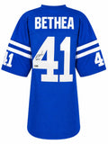 Antoine Bethea (COLTS) Signed Blue Custom Football Jersey - (SCHWARTZ COA)
