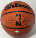 Bucks MARQUES JOHNSON Signed Full Size Wilson Replica Basketball AUTO- BAS