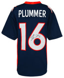 Jake Plummer (CARDINALS) Signed Navy Custom Football Jersey w/Snake - (SS COA)