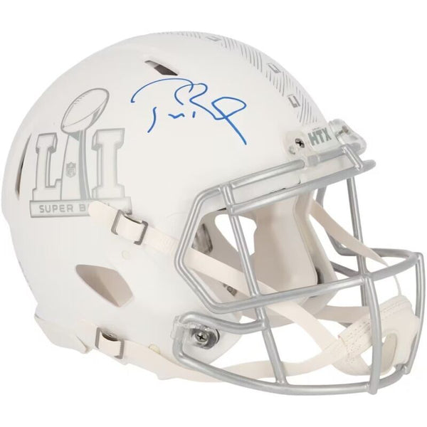 Tom Brady Autographed Patriots Super Bowl 51 Logo Authentic Helmet Fanatics