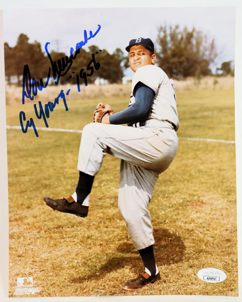 Don Newcombe Autographed 8x10 Photograph Inscribed "Cy Young- 1956" (JSA COA)