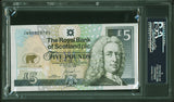 Jack Nicklaus Signed 2005 Royal Bank Of Scotland PS5 Banknote PSA/DNA Slabbed