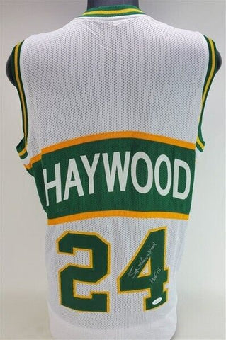 Spencer Haywood Signed Seattle Supersonics Jersey Inscribed "HOF 15" (JSA COA)