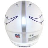 Justin Jefferson Autographed Minnesota Vikings Pro Alt Helmet Jets Beckett 52892