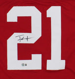 Frank Gore Signed San Francisco Custom Red Jersey