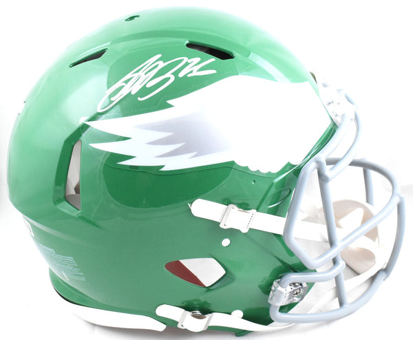 Saquon Barkley Signed Eagles F/S Alt 2023 Speed Authentic Helmet Beckett W Holo