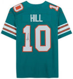 Framed Tyreek Hill Miami Dolphins Autographed Teal Nike Throwback Limited Jersey