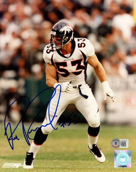 Bill Romanowski Autographed Denver Broncos 8x10 Photo Beckett 51065