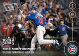 Mike Montgomery Signed 2016 Cubs World Series Logo Baseball "Last Out" (Beckett)