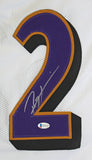Ray Lewis Authentic Signed White Pro Style Jersey Autographed PSA/BAS Witnessed