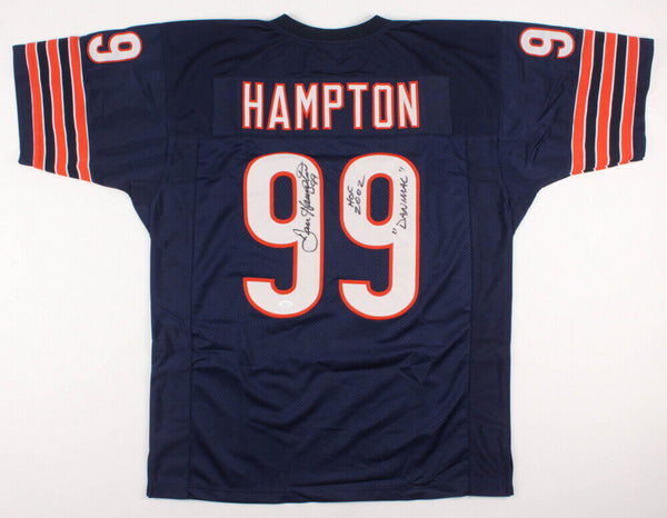 Dan Hampton Signed Chicago Bears Jersey Inscribed "HOF 2002" & "Danimal" JSA COA