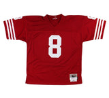 Steve Young Signed San Francisco 49ers Mitchell & Ness Red TB XL NFL Jersey