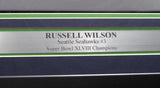 SEAHAWKS RUSSELL WILSON AUTOGRAPHED FRAMED GRAY NIKE TWILL JERSEY RW HOLO 185069