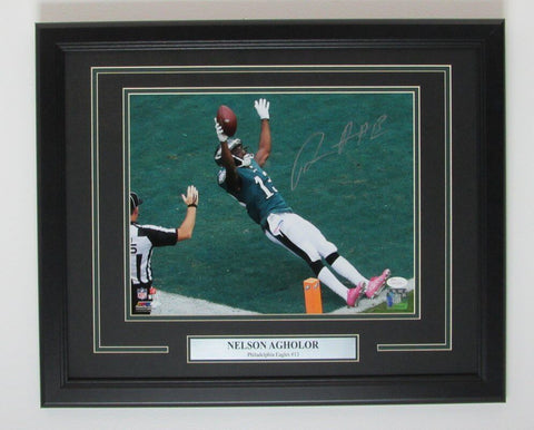 Nelson Agholor Eagles Autographed 11x14 Photo Framed