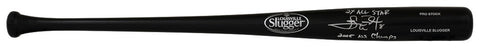 Carl Everett Signed Louisville Slugger Pro Black Baseball Bat w/2-INSC -(SS COA)