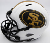 TREY LANCE AUTO 49ERS LUNAR ECLIPSE WHITE HELMET BECKETT QR 194740